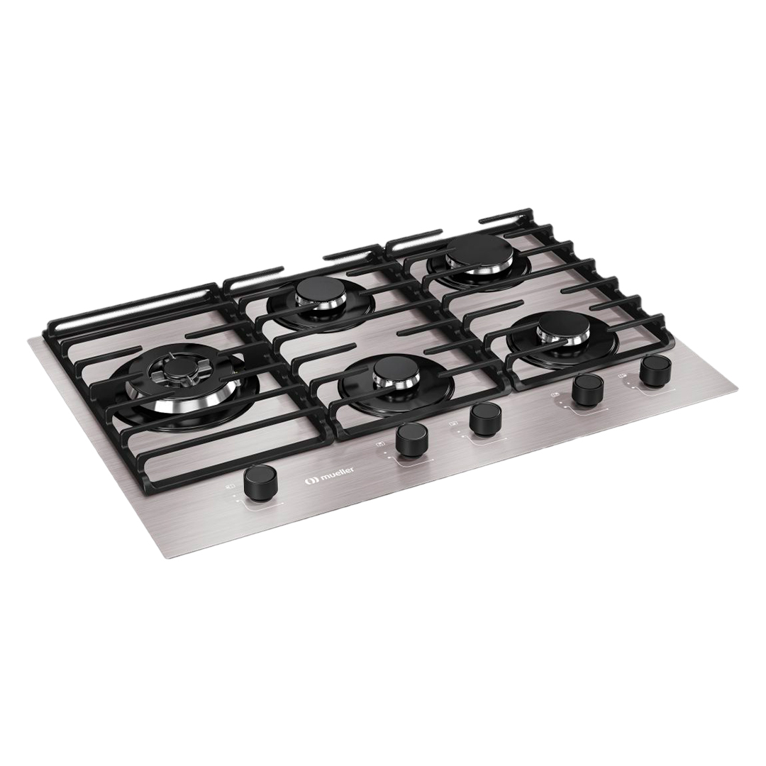 Cooktop A Gás Mueller Mcg5bl 5 Bocas Superautomático Mesa De Alumínio - Aluminio - Bivolt
