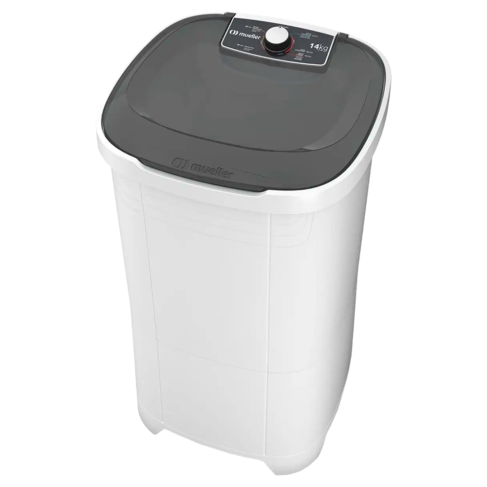 Tanquinho Mueller 14Kg Semiautomático Com Agitador Removível Mlt14b - Branco - 110 Volts