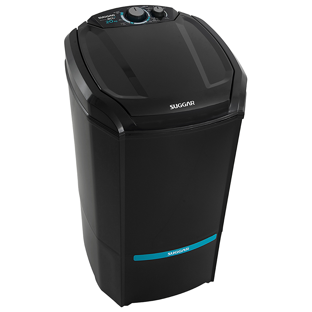 Tanquinho Suggar Lavamax Eco Desligamento Automático 20 Kg - Preto - 220 Volts