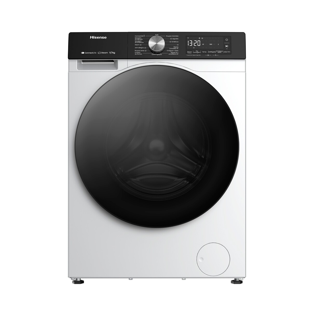 Lava E Seca Hisense 11Kg Com Jet Wash  Wi-Fi Wd3s1143bw - Branco - 110 Volts