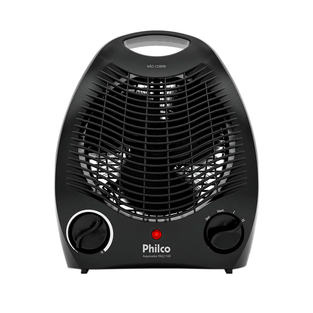 Aquecedor De Ar 2 Em 1 Philco Paq11 3 Temperaturas - Preto - 110 Volts
