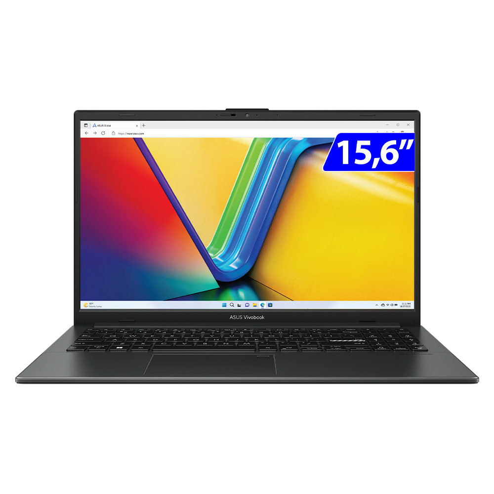 Notebook Asus Vivobook Go Ryzen 3 W11 4Gb 128Gb Ssd 15,6" E1504fa-Nj1364w - Preto - Bivolt