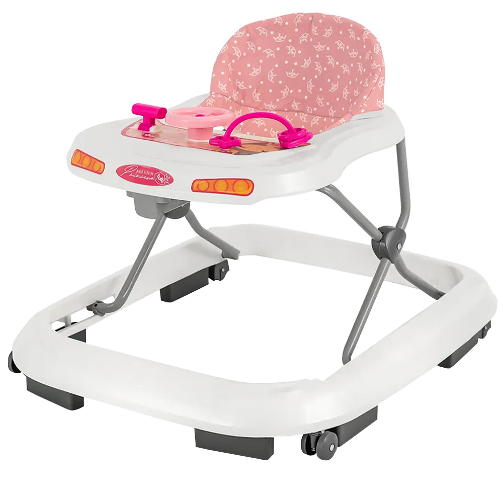 Andador Tutti Baby Acqua Explorador Tecido Removível - Rosa