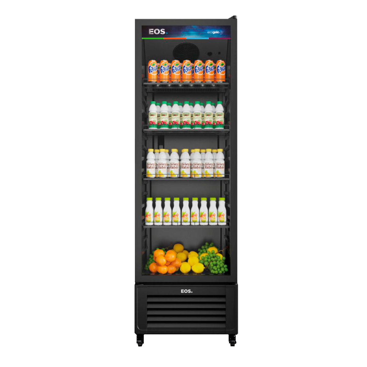 Geladeira/refrigerador 358 Litros 1 Porta Preto Eco Gelo - Eos - 110v - Eev350p
