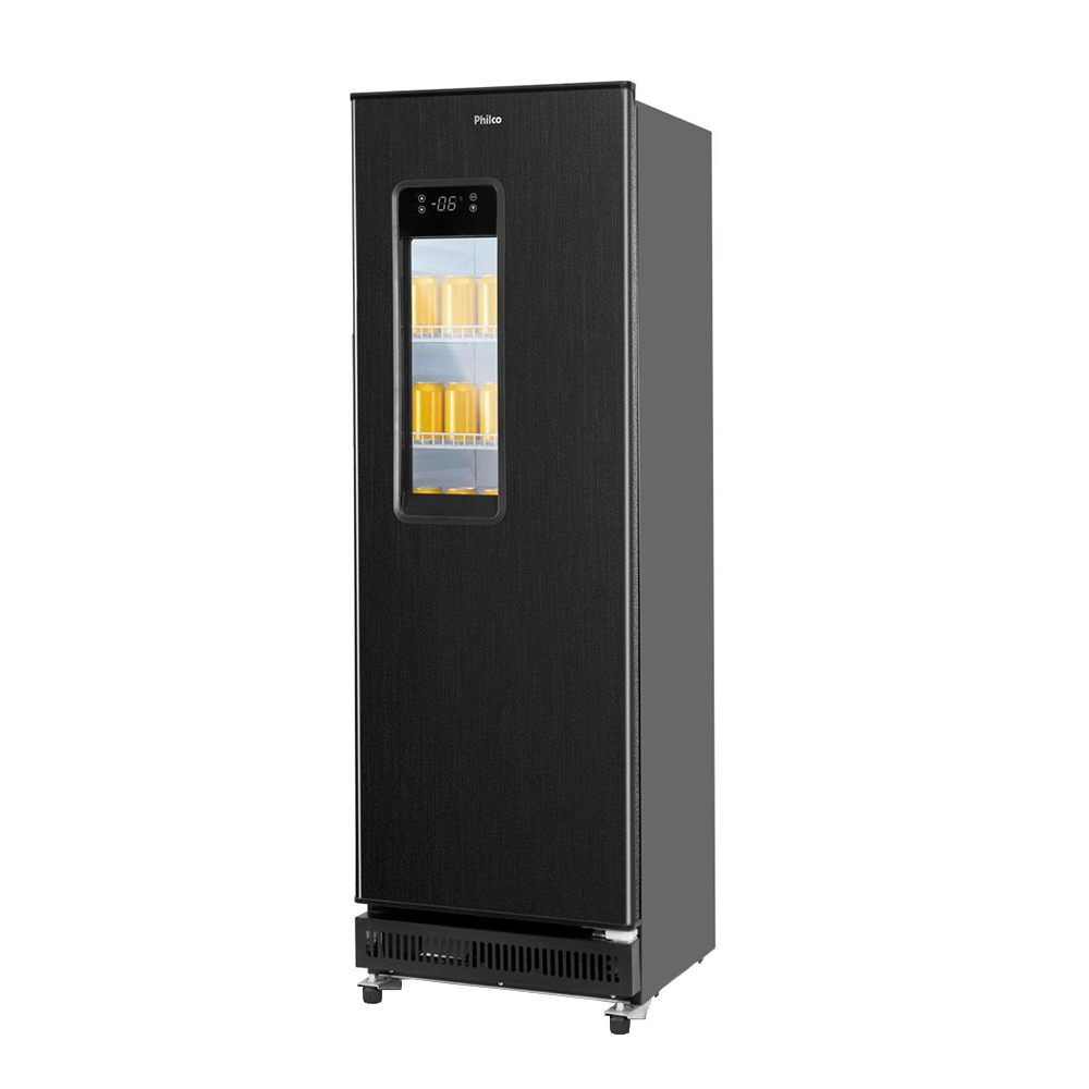 Geladeira/refrigerador 250 Litros 1 Porta Black Inox - Philco - 110v - Pcv25a